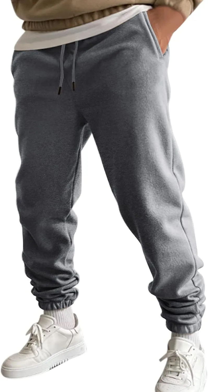 2023 Sweatpants for Men, Men's Cargo Sweatpant Casual Joggers Athletic Pants Loose Stretch Baggy Trousers with Pockets