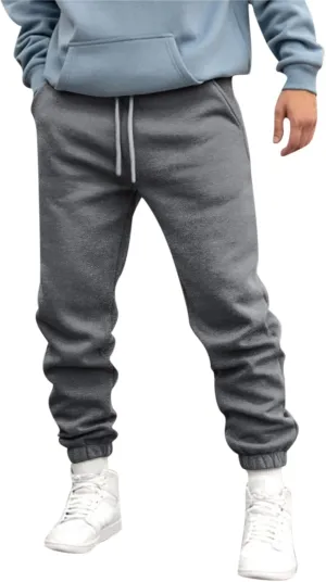 2023 Sweatpants for Men, Men's Cargo Sweatpant Casual Joggers Athletic Pants Loose Stretch Baggy Trousers with Pockets