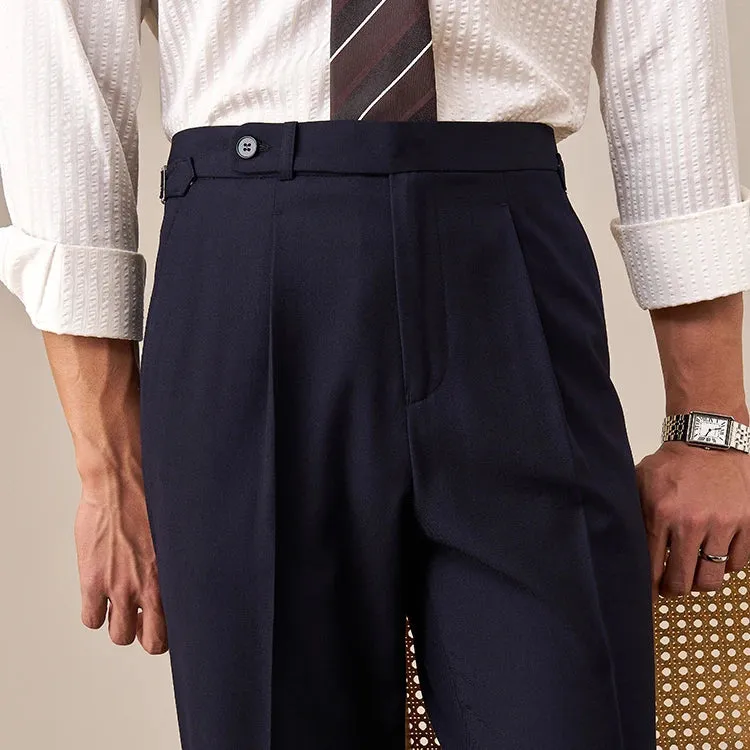 Aidase Pants Men Office-trouser Gentlemen's Business High Quality Wool Dress Pants Dress Pants Men Casual Pants Naples Versatile Pants