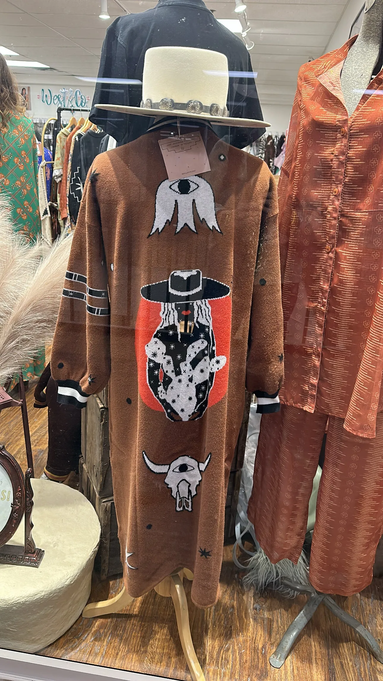 Allie Falcon Seek & Find Maxi Sweater Cardigan
