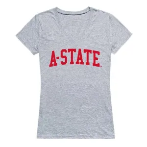 Arkansas A-State University Game Day Womens Tee T-Shirt Heather Grey