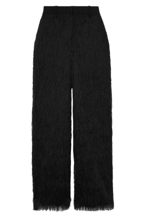 Atelier Fringed Crepe Trousers