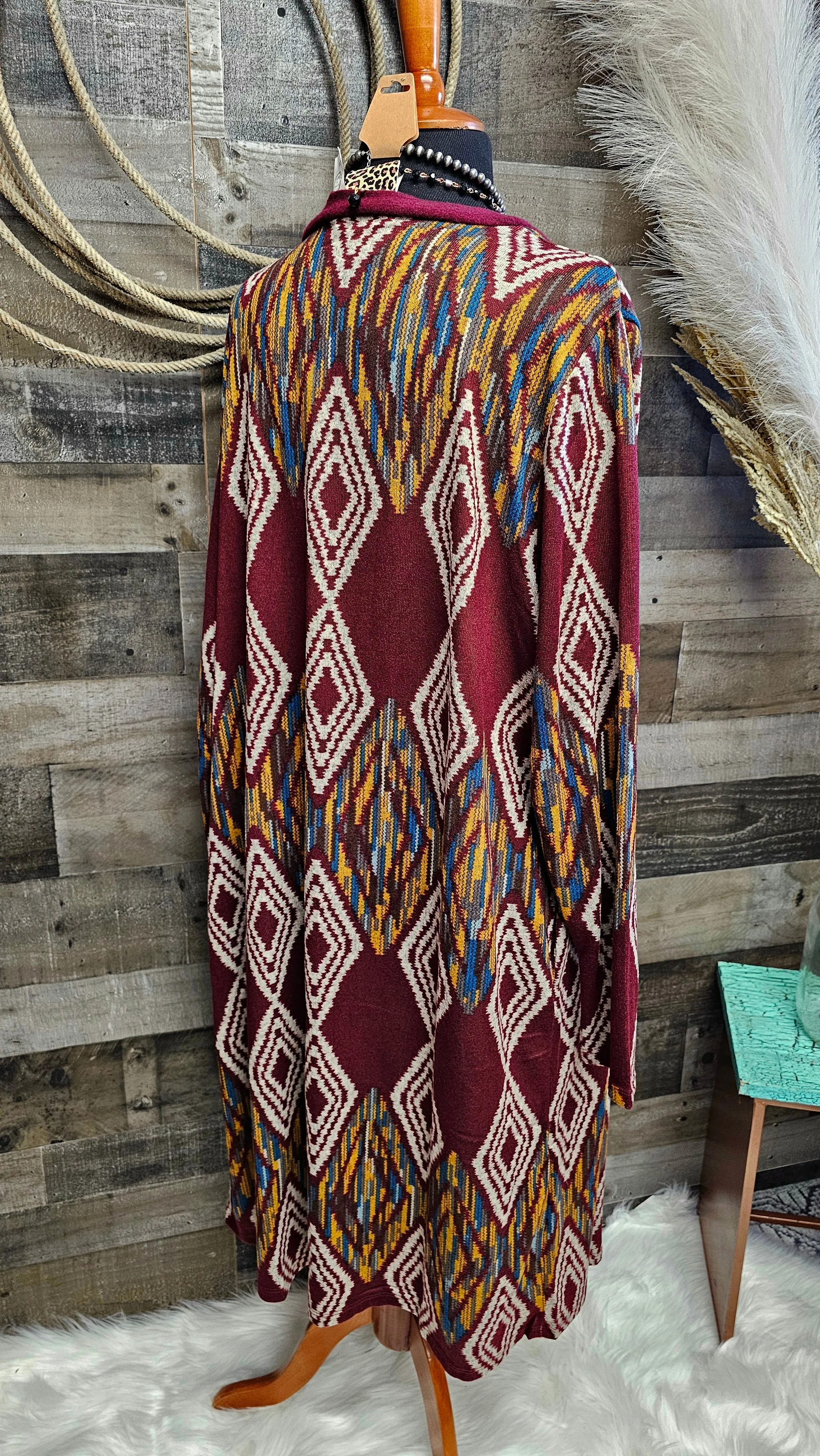 Aztec Cardigan size 3X
