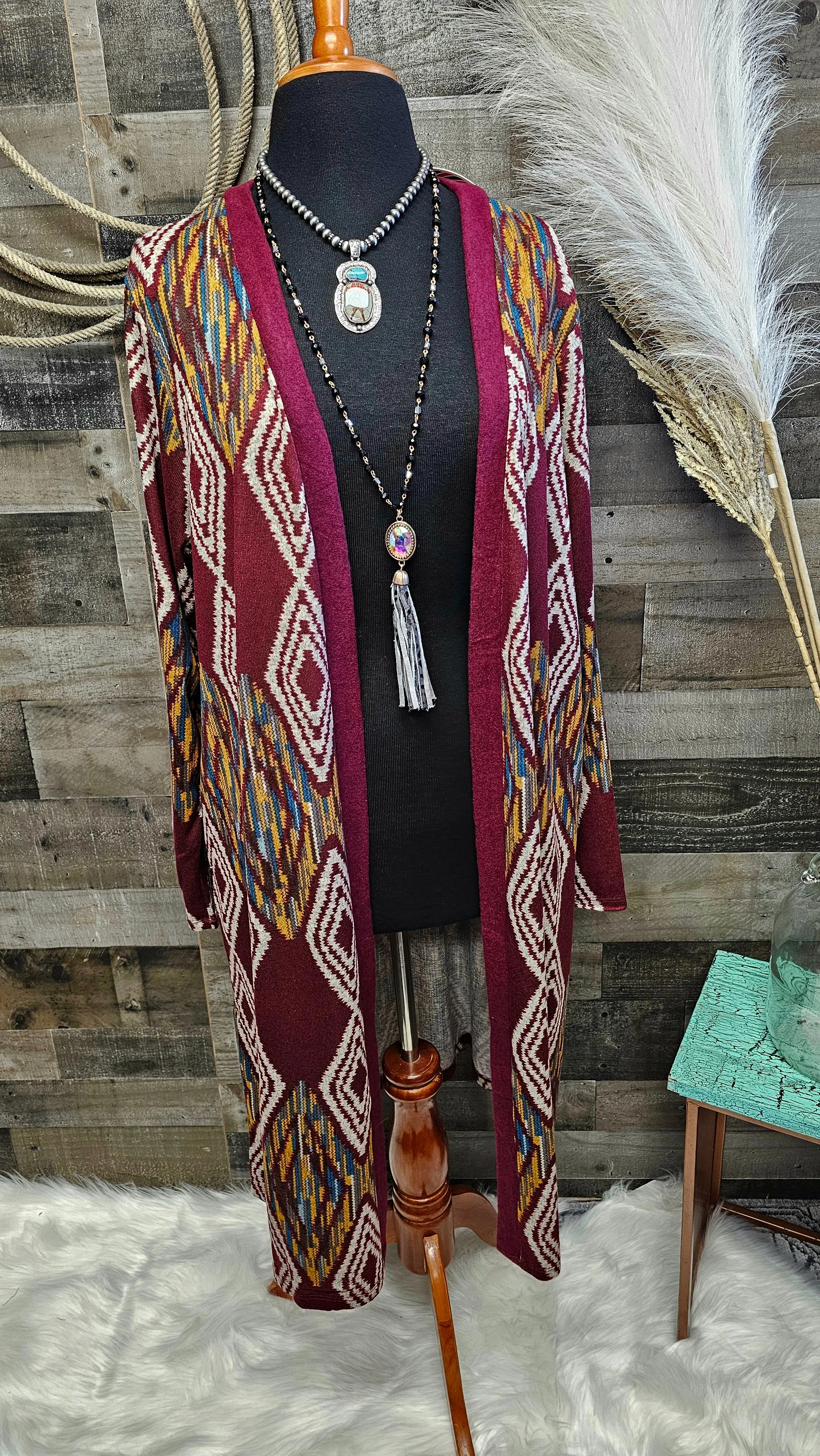 Aztec Cardigan size 3X