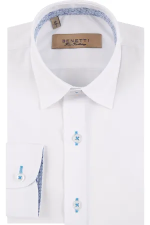 Benetti Boys Obj Shirt - White