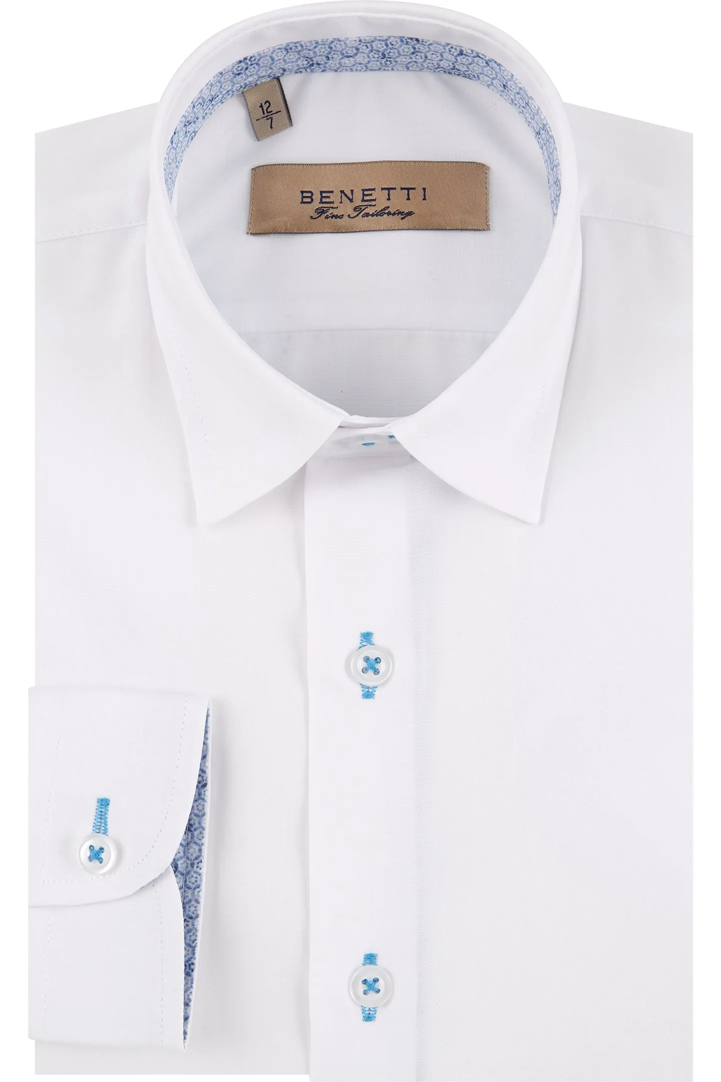Benetti Boys Obj Shirt - White
