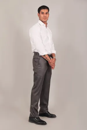 Bluebird Men's Dark Grey Formal Trousers