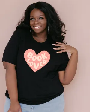 Book Lover Heart | Black