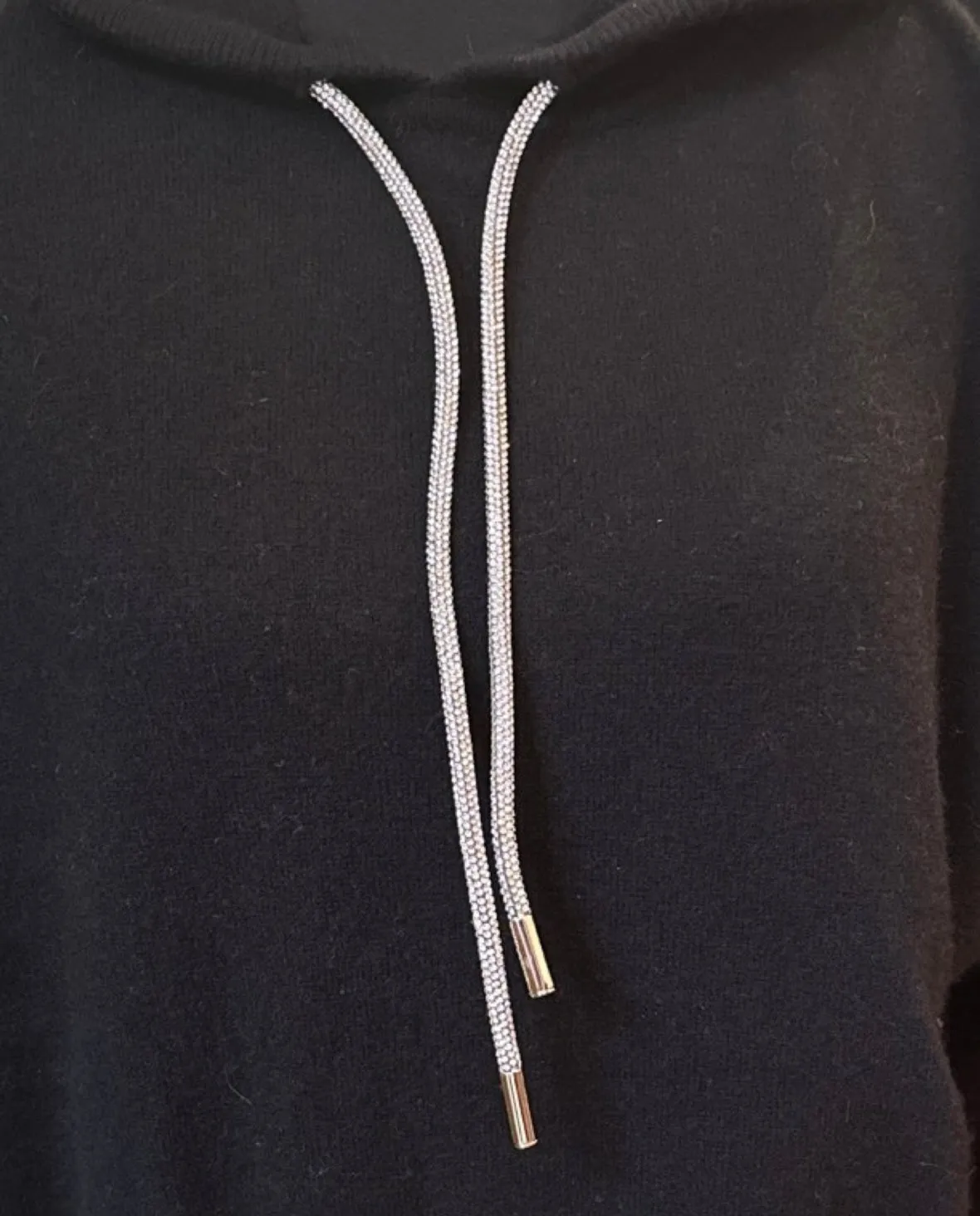 BRODIE Hillary Cashmere Hoodie in Black