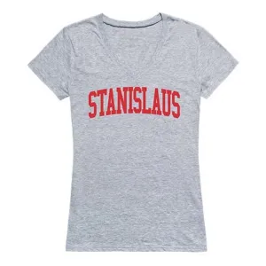 Cal State University Stanislaus Game Day Womens Tee T-Shirt Heather Grey