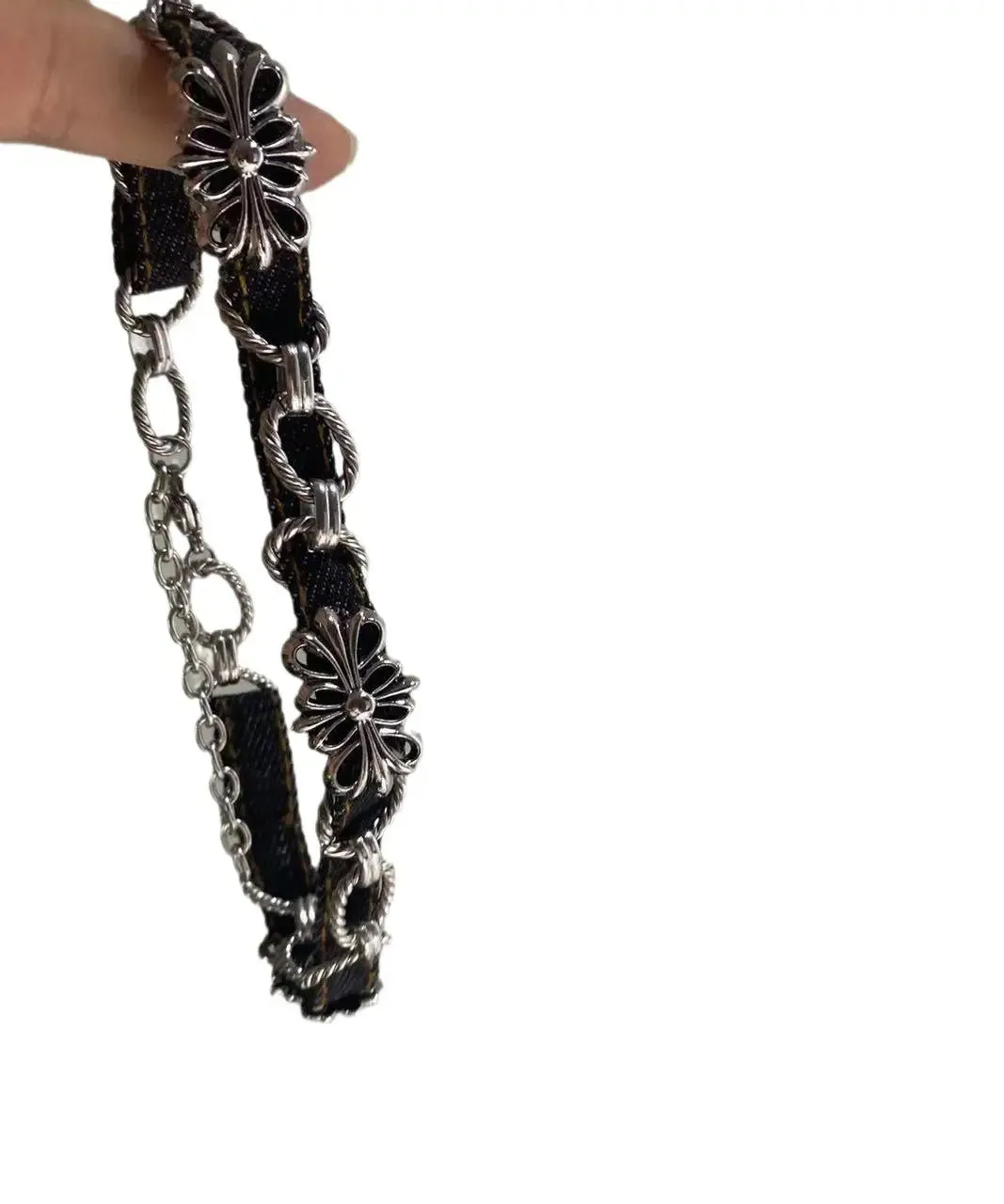 Chic Black Stainless Steel Cross Necklace ML0684