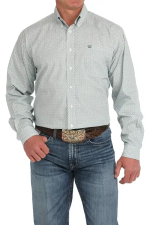 Cinch Green Medallion Print Button-Down Western Shirt