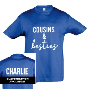 Cousins & Besties Matching Royal Blue Tees (MRK X)