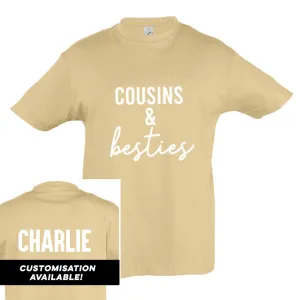 Cousins & Besties Matching Sand Tees (MRK X)