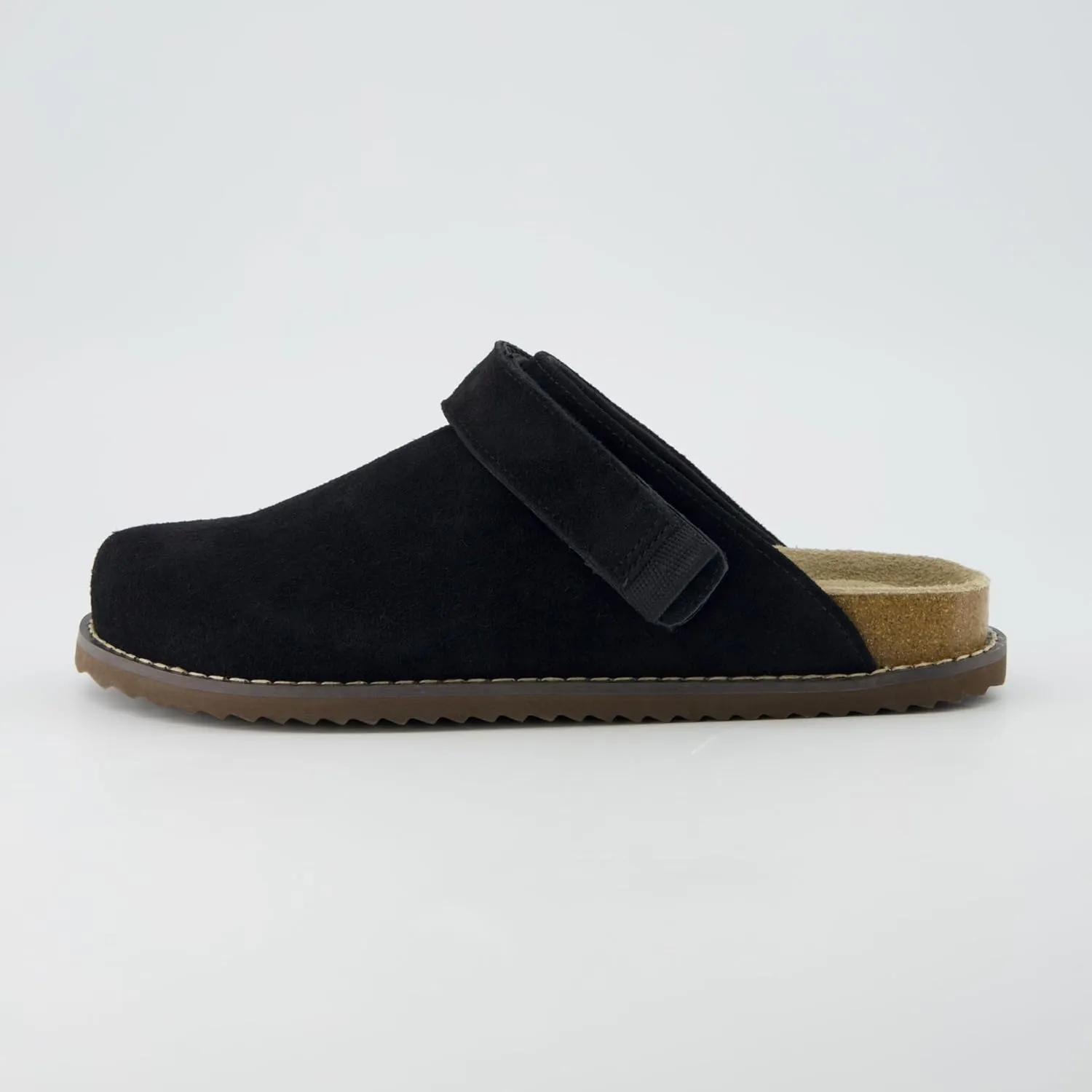 CUSHIONAIRE Women's Boulder Genuine Suede Clog with Swivel Strap  Lightweight EVA Sole, Memory Foam Insole, Wide Widths Available