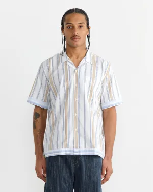 Dean Road Shirt in Blue/Sand