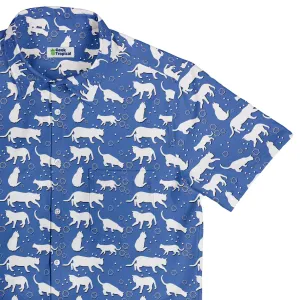Dnd Dice Cats Button Up Shirt