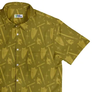 Dnd Paladin Class Button Up Shirt