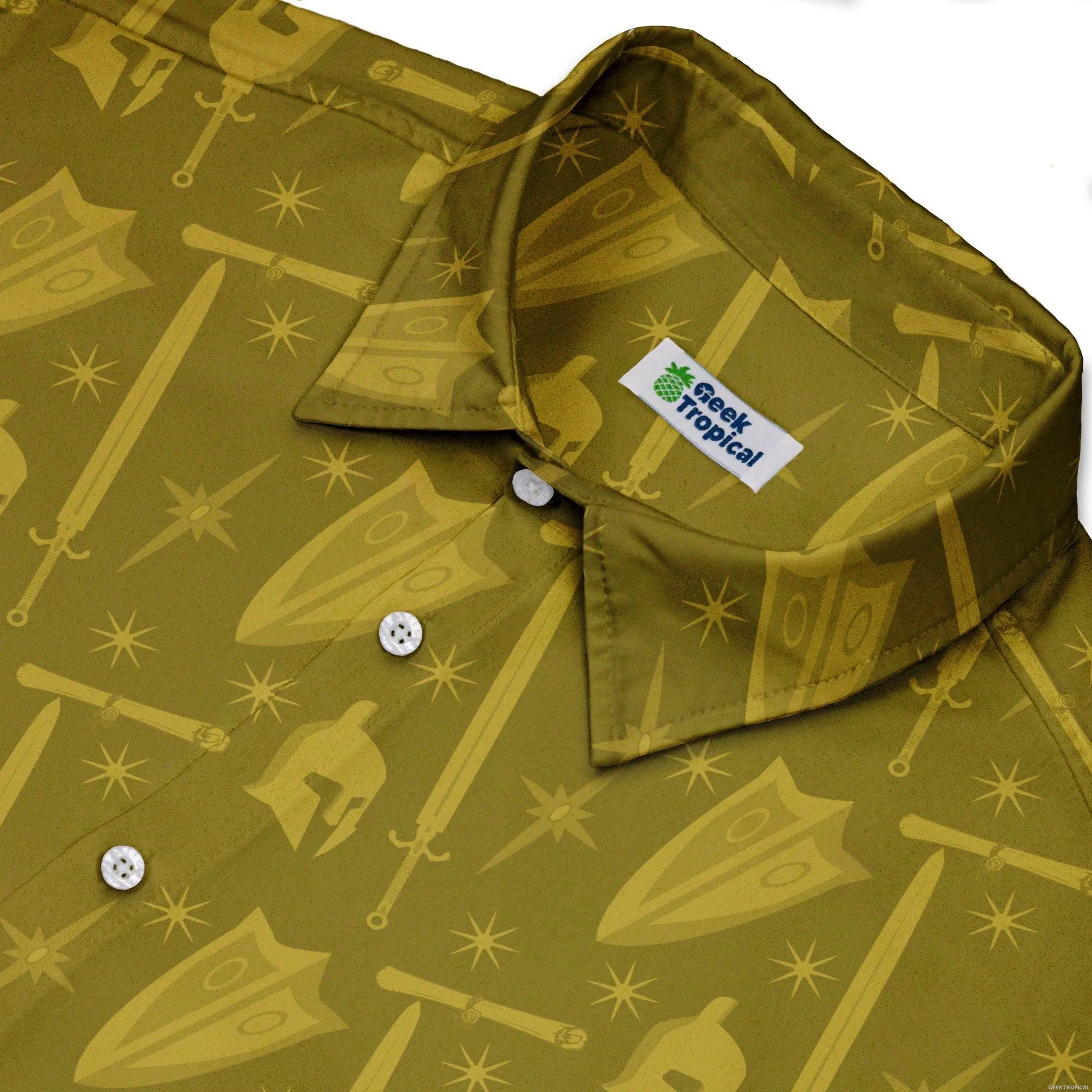 Dnd Paladin Class Button Up Shirt