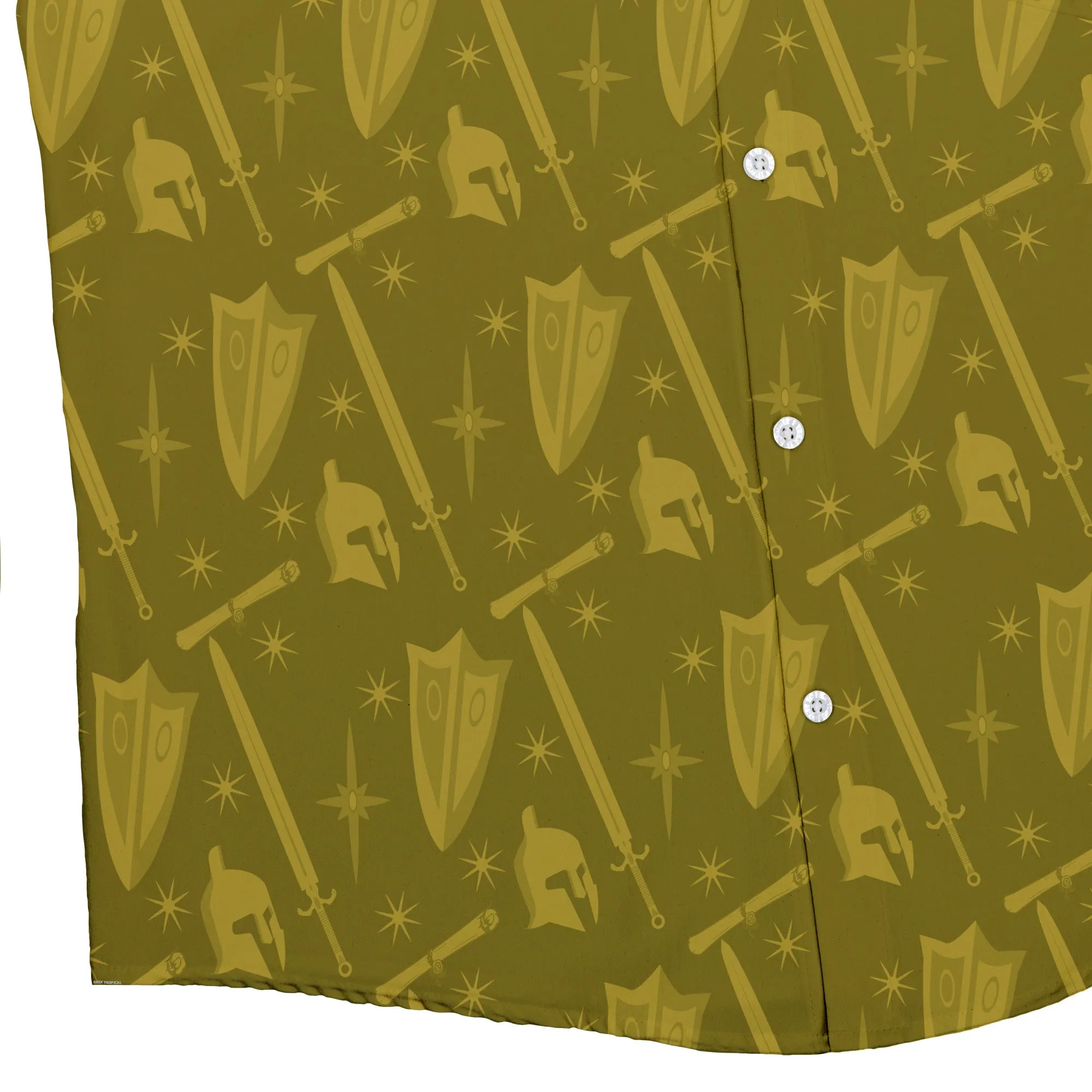 Dnd Paladin Class Button Up Shirt