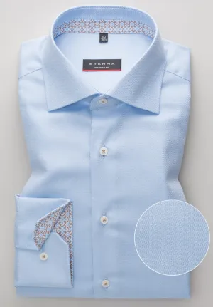 Eterna Sky Blue Twill With Trim Blue