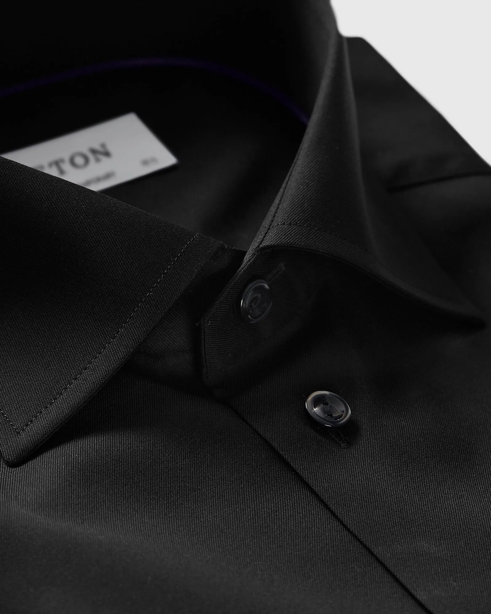 ETON 30007931118 BLACK SIGNATURE TWILL CONTEMPORARY SC SHIRT