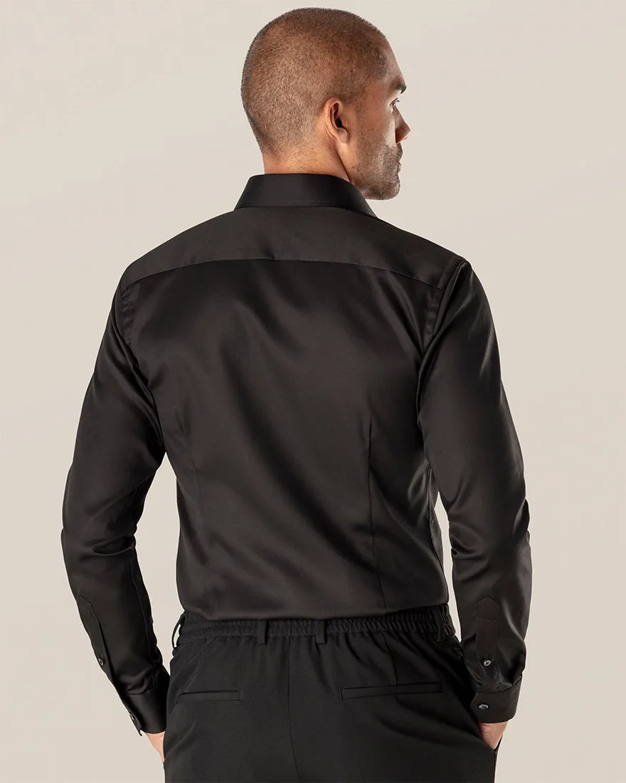 ETON 30007931118 BLACK SIGNATURE TWILL CONTEMPORARY SC SHIRT