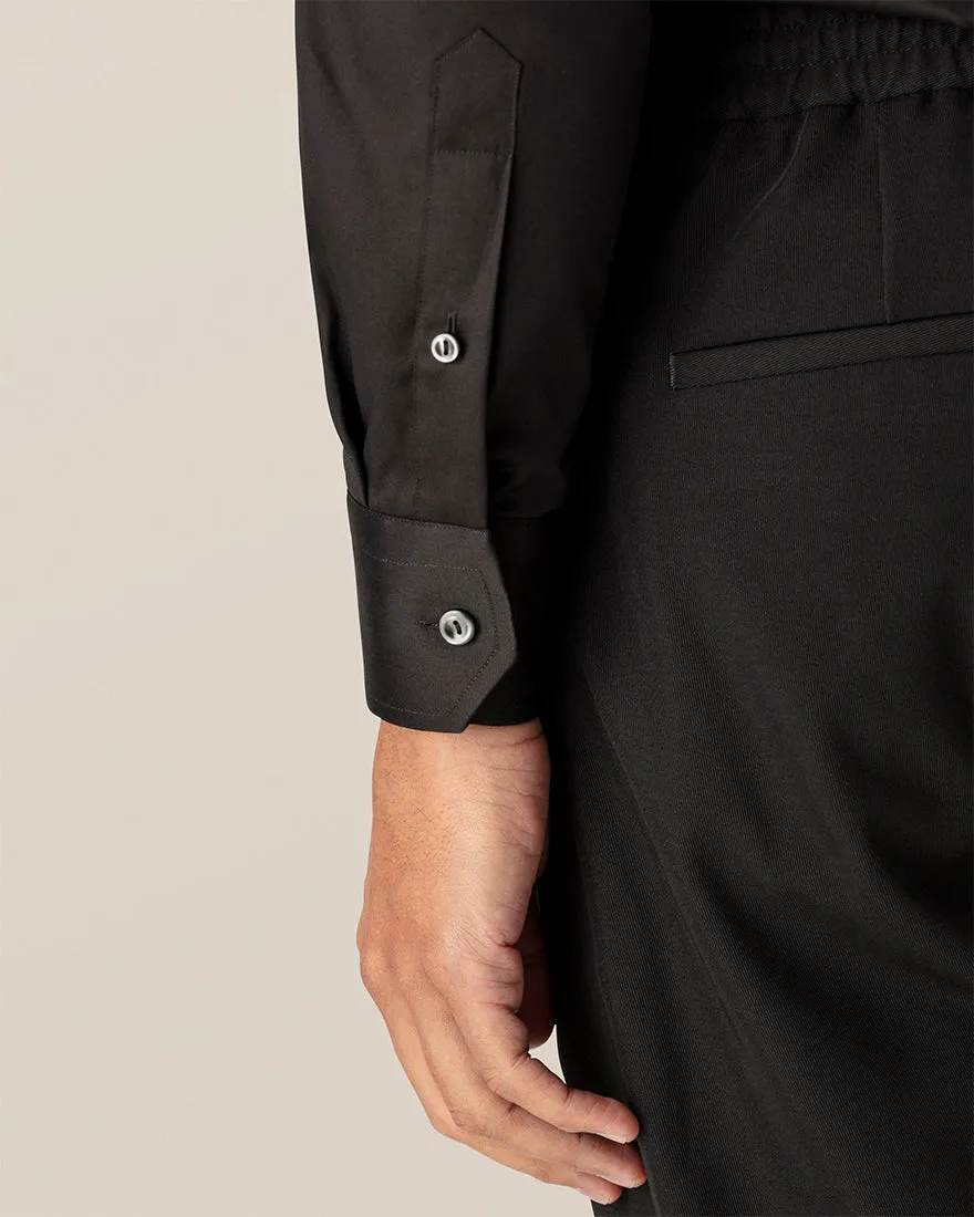 ETON 30007931118 BLACK SIGNATURE TWILL CONTEMPORARY SC SHIRT