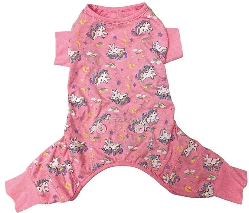 Fashion Pet Unicorn Dog Pajamas Pink - XX-Small