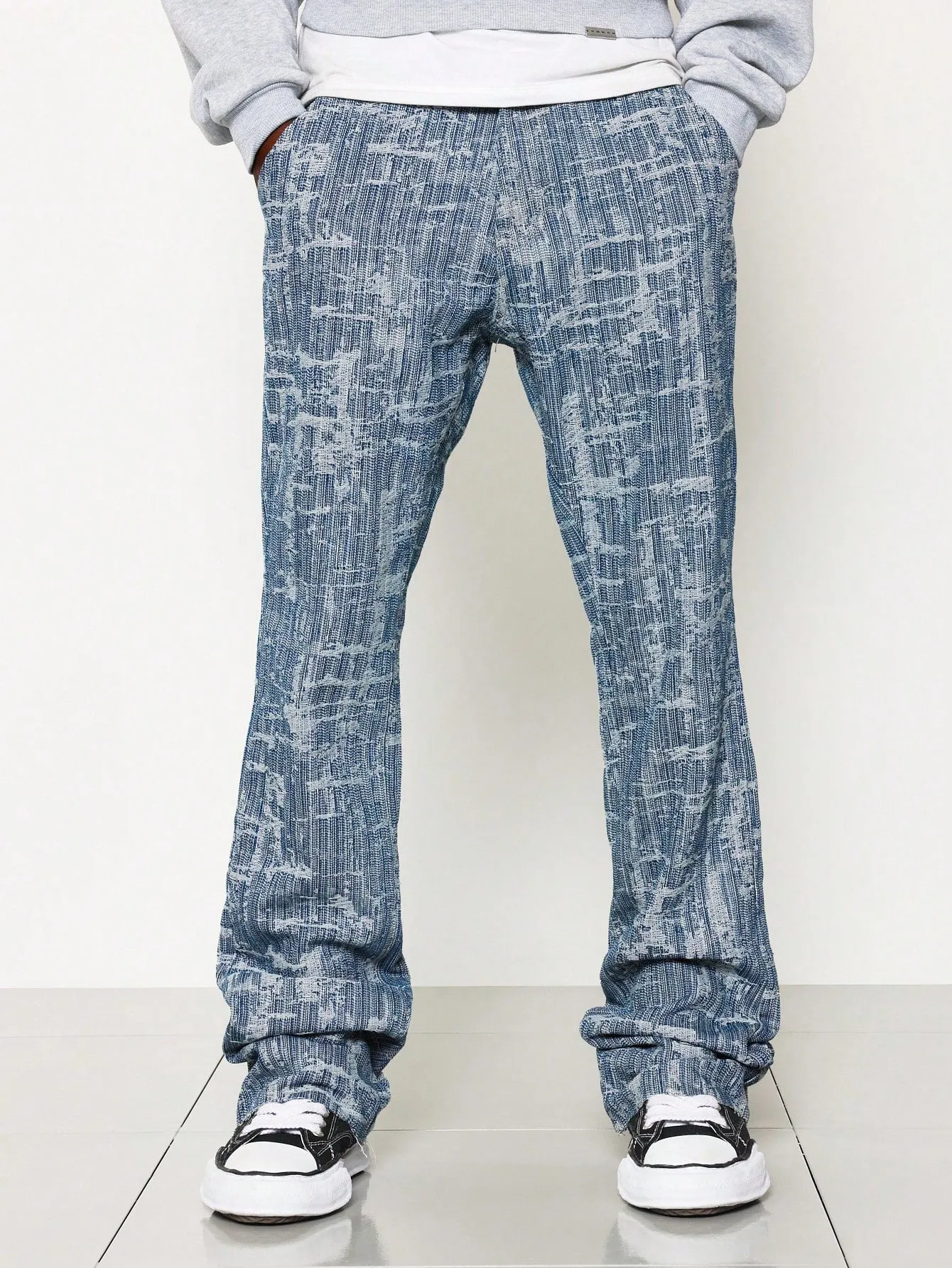 Flare Fit Textured Jean