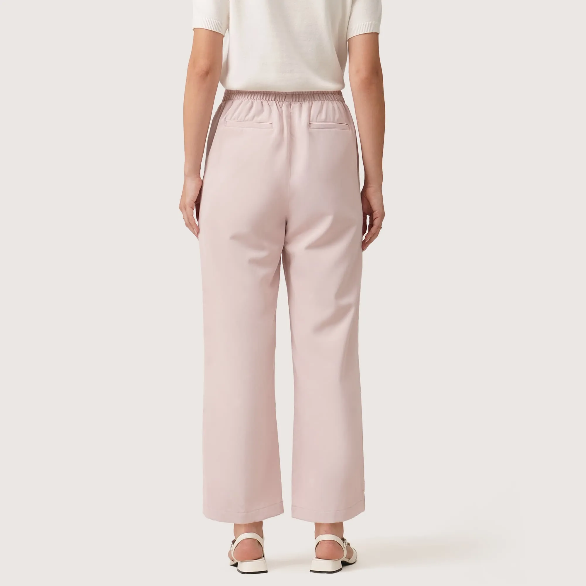 Flat Front Straight Leg Trousers