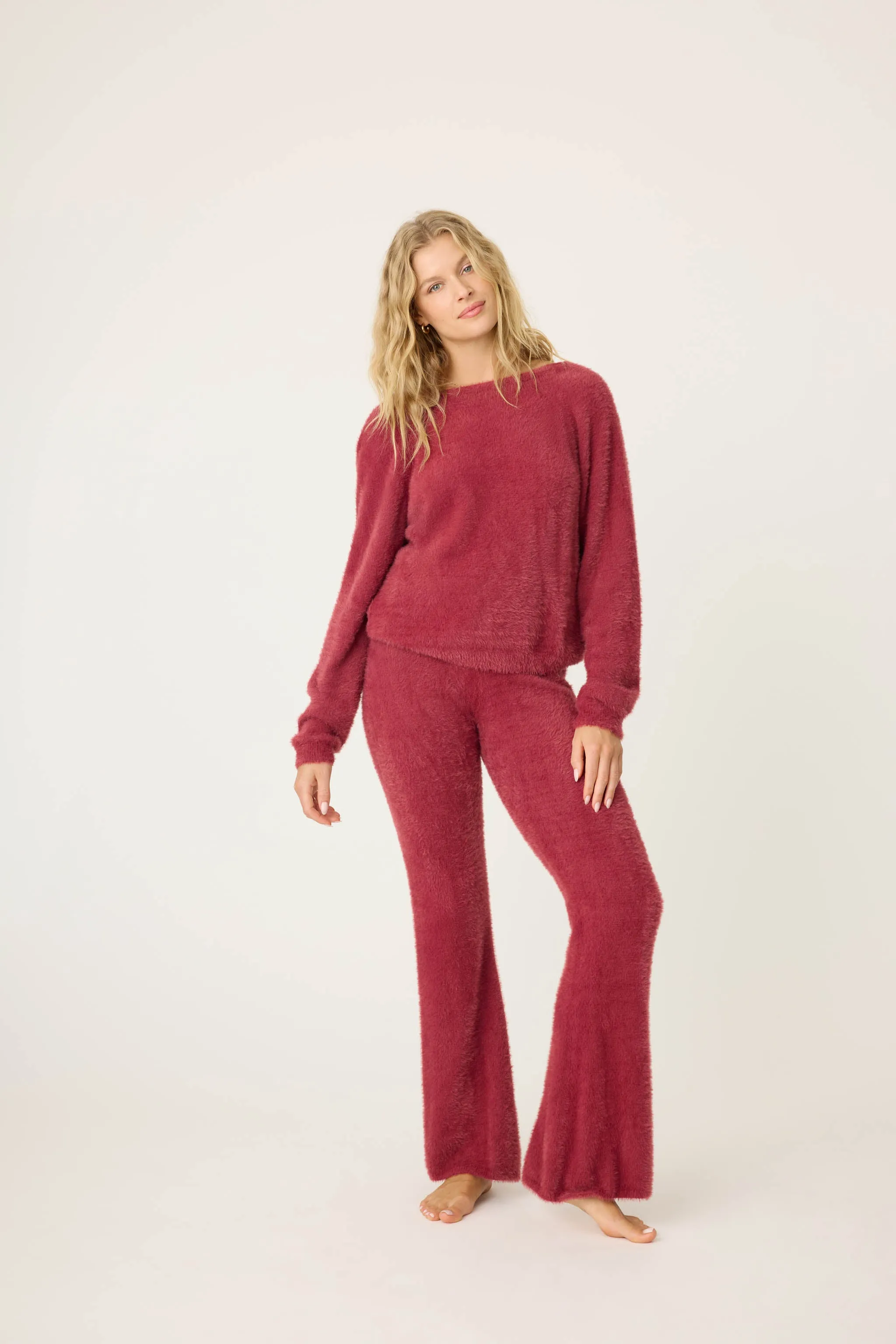 Full Of Holiday Spirit Feather Knit Sweater
