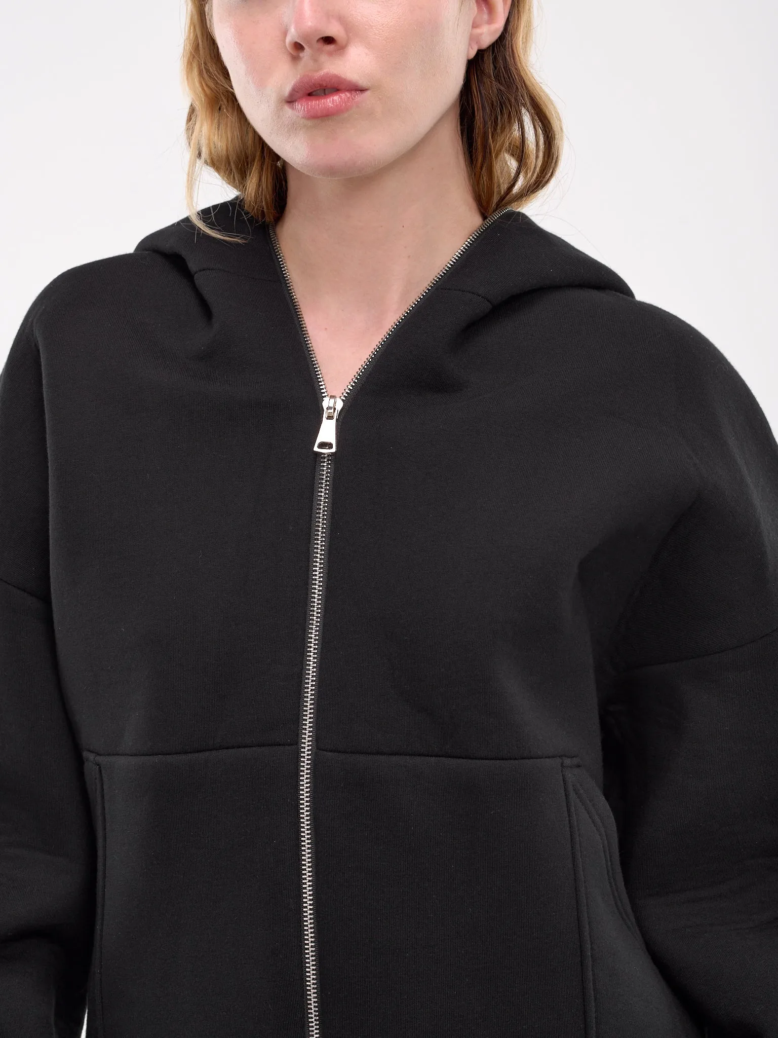 Full Zip-Up Oversized Hoodie (HO01BL-BLACK)