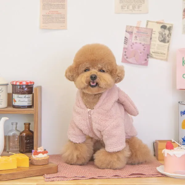 furry friends sweater - pink - last one!