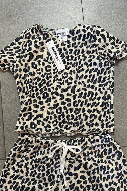 girls rib short sleeve bows tee