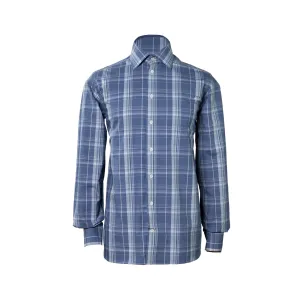 HENRY SARTORIAL Casual Check Shirt BLUE CHECK