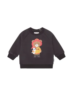 Huxbaby Fireman Hux Sweatshirt Soft Black