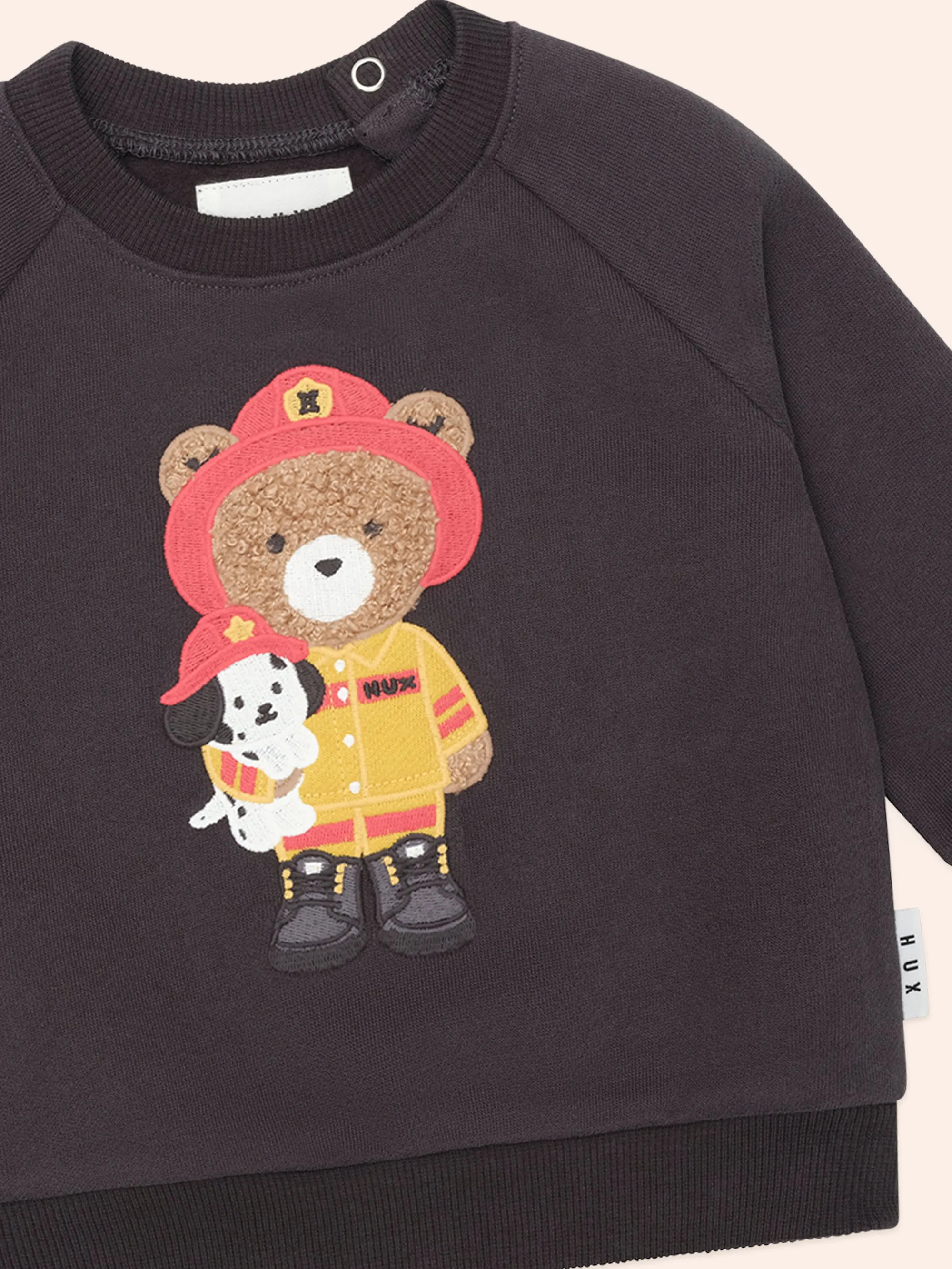 Huxbaby Fireman Hux Sweatshirt Soft Black