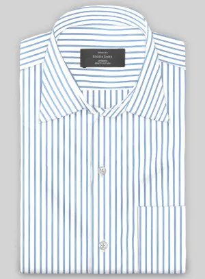 Italian Lombardo Banbury Blue Stripes Shirt