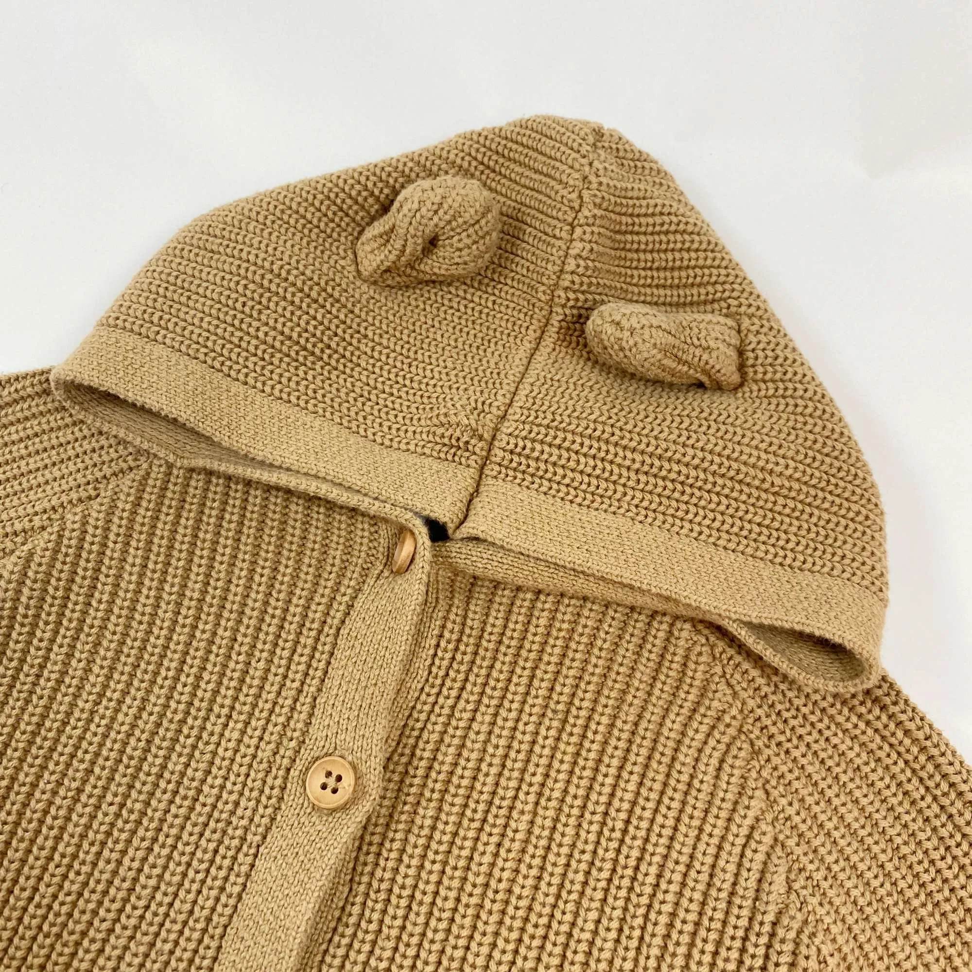 Jamie Kay soft brown heavy knit jumpsuit 2Y