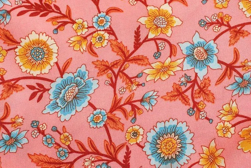 JERRY Boho Chic Floral Midi Dress