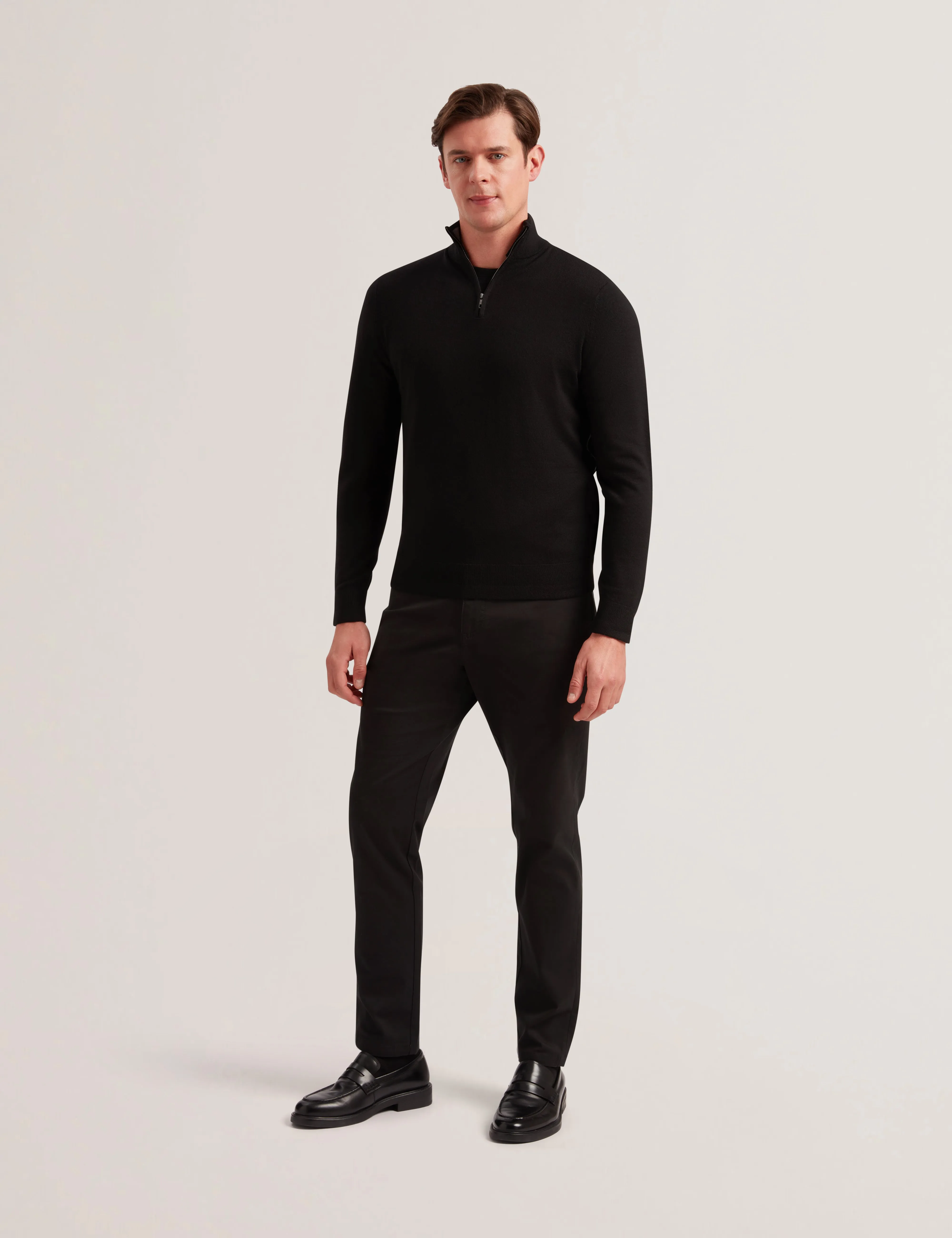 Limehas Ls Merino Core Half Zip Black
