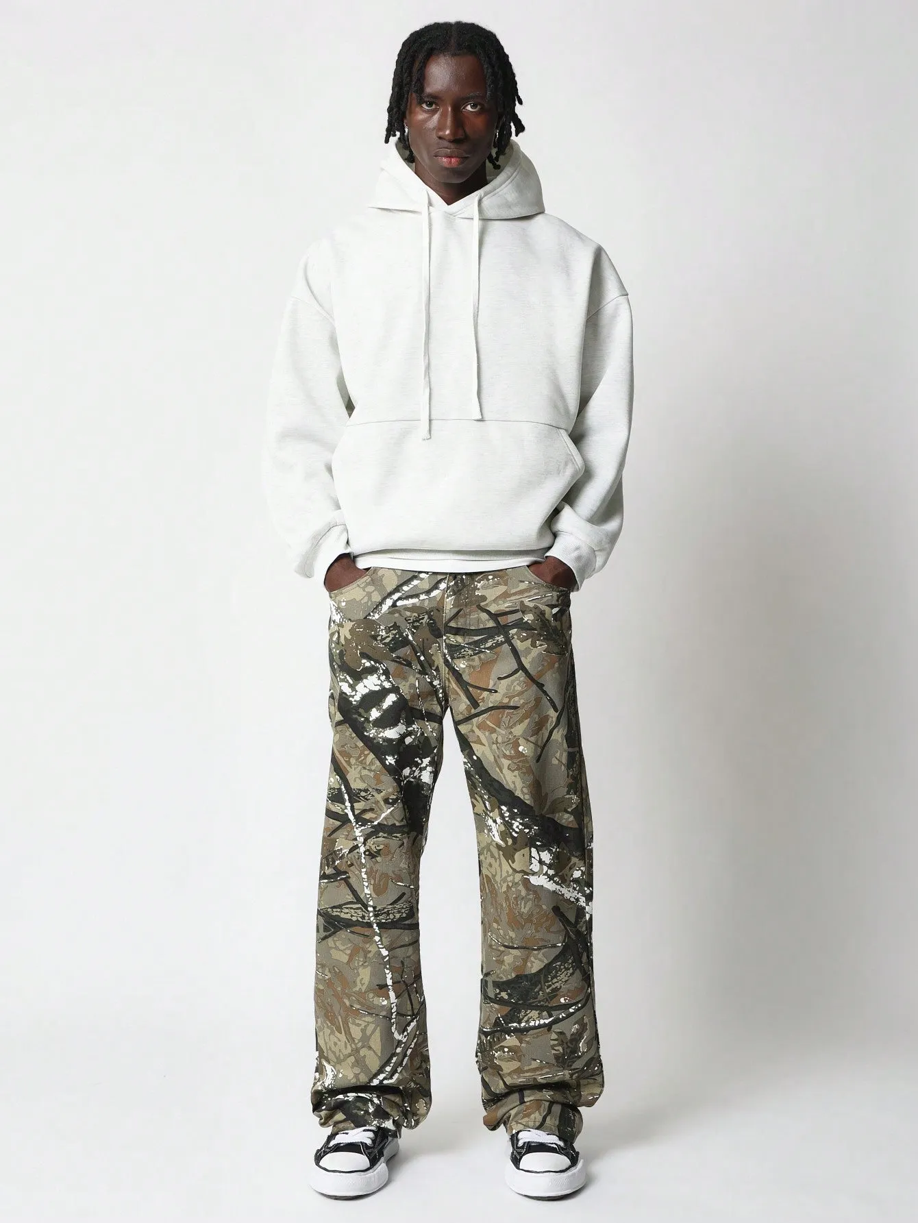 Loose Fit All Over Print Jean