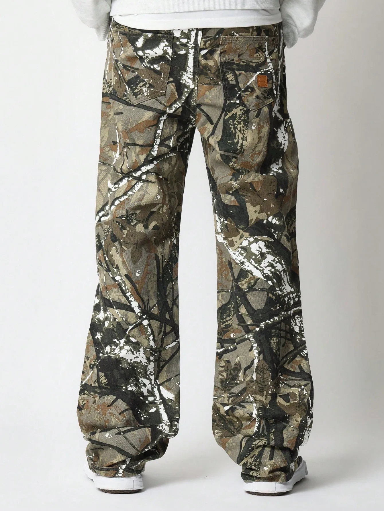 Loose Fit All Over Print Jean