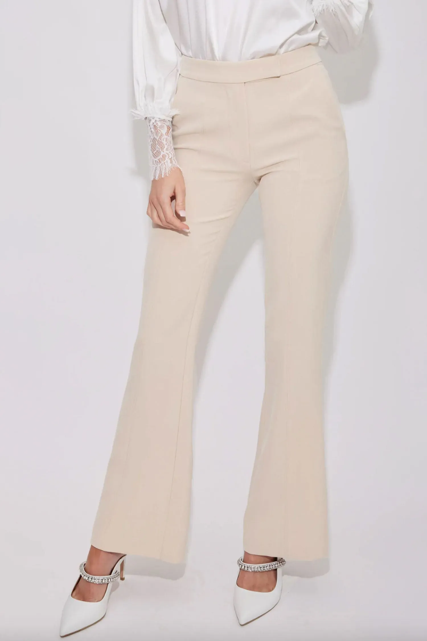 Lucca Crepe Pant - Latte