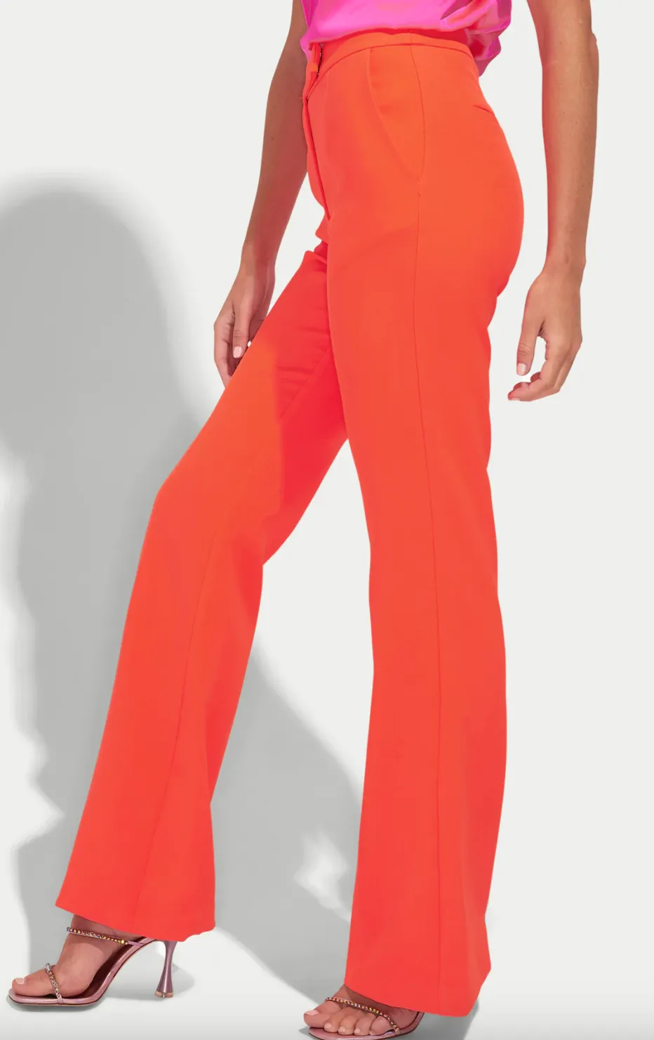 Lucca Crepe Pant - Papaya