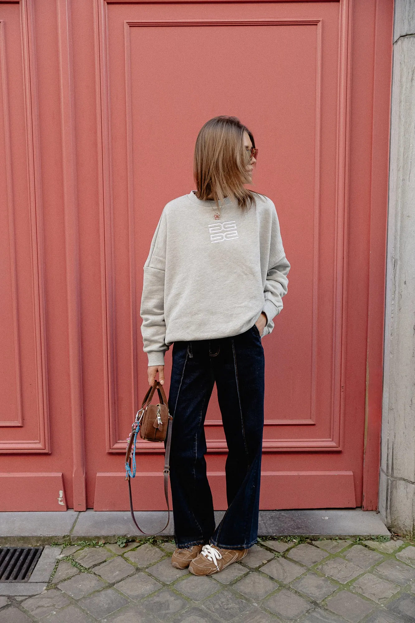 LullaGZ OZ sweatshirt light grey melange