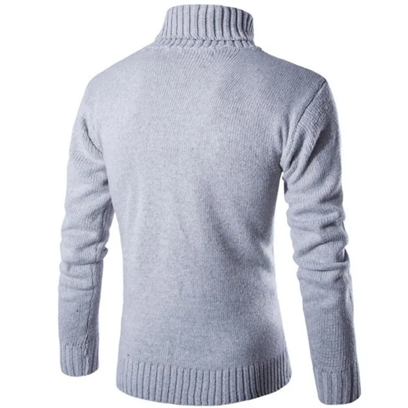 Male Sweater Pullover Slim Warm Men's Clothing Mens Shirt