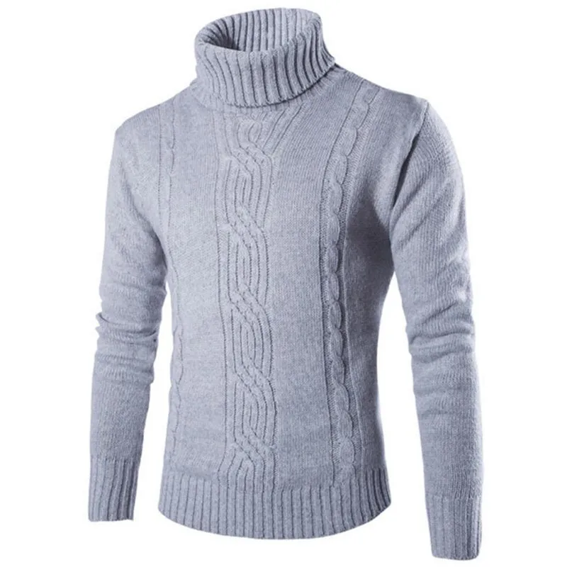 Male Sweater Pullover Slim Warm Men's Clothing Mens Shirt