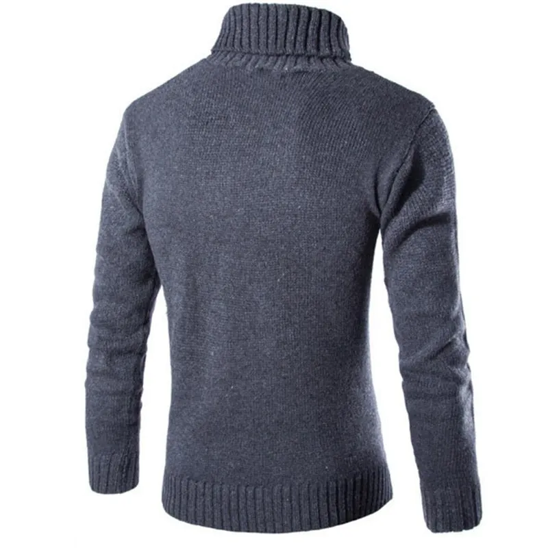 Male Sweater Pullover Slim Warm Men's Clothing Mens Shirt